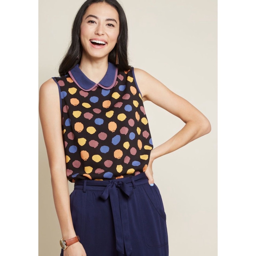 ModCloth Doubly Delightful Sleeveless Top